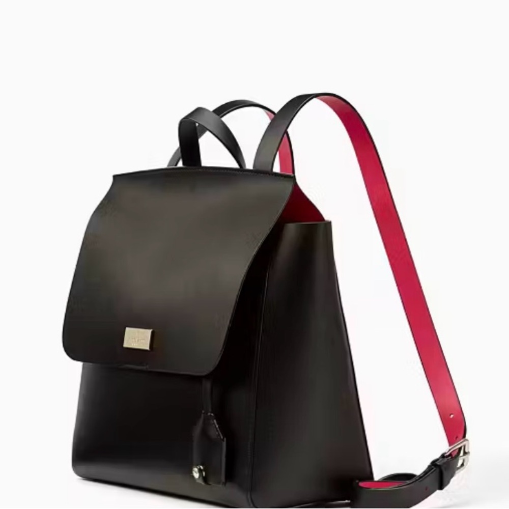 Kate Spade New York Putnam Drive Quincy Black Leather Backpack